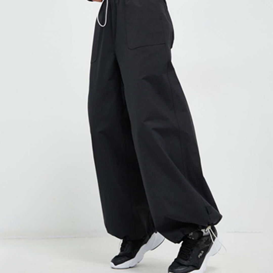 Pw - Wide Leg Woven Pants Black Beauty / L