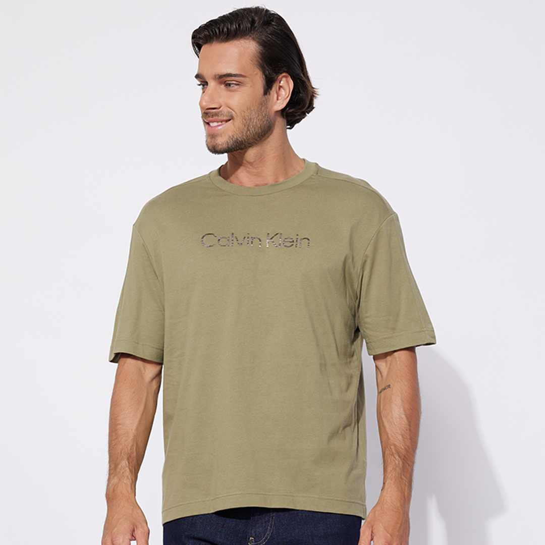 Space Dye Logo Mod Comf T-Shirt Delta Green / L