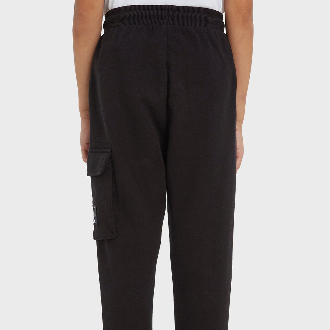 Badge Cargo Sweatpant Ck Black / 12