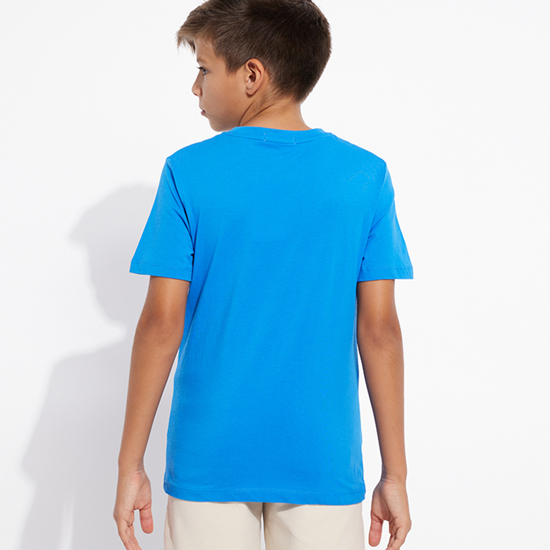 Mini Block Logo Ss T-Shirt Corrib River Blue / 10