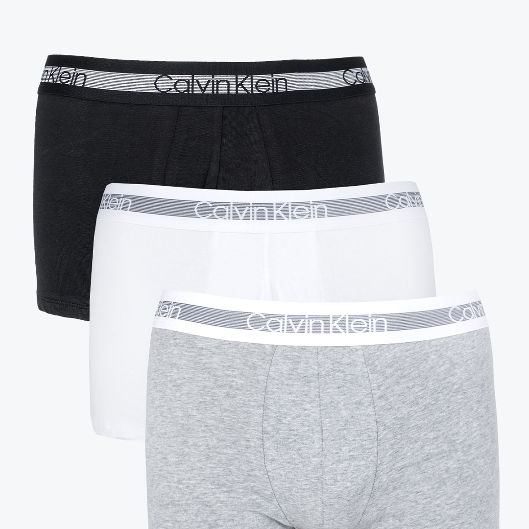 Trunk 3Pk GREY HEATHER/BLACK/WHITE / L