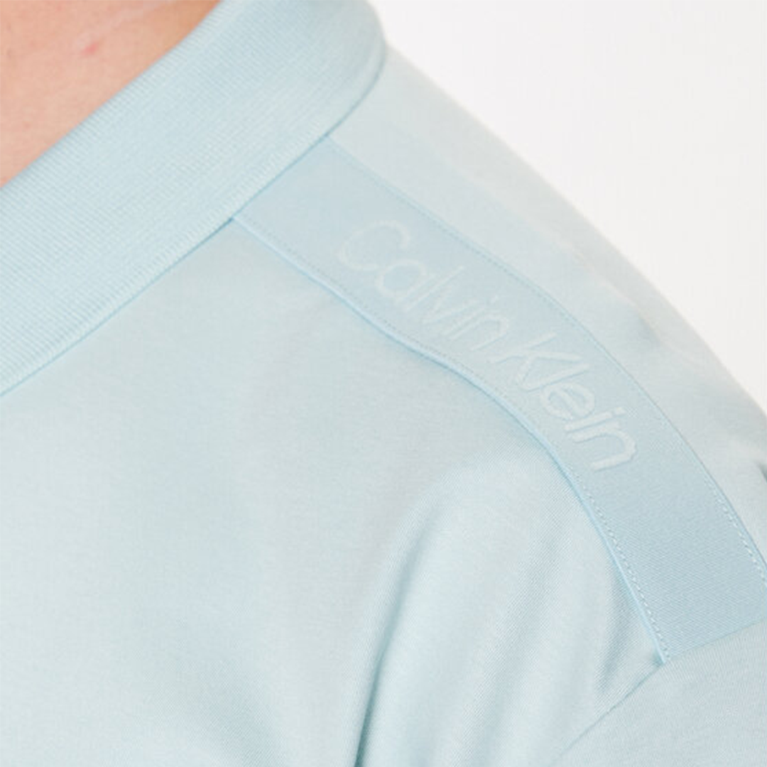 Logo Tape Comfort Polo Ghost Glacier / L