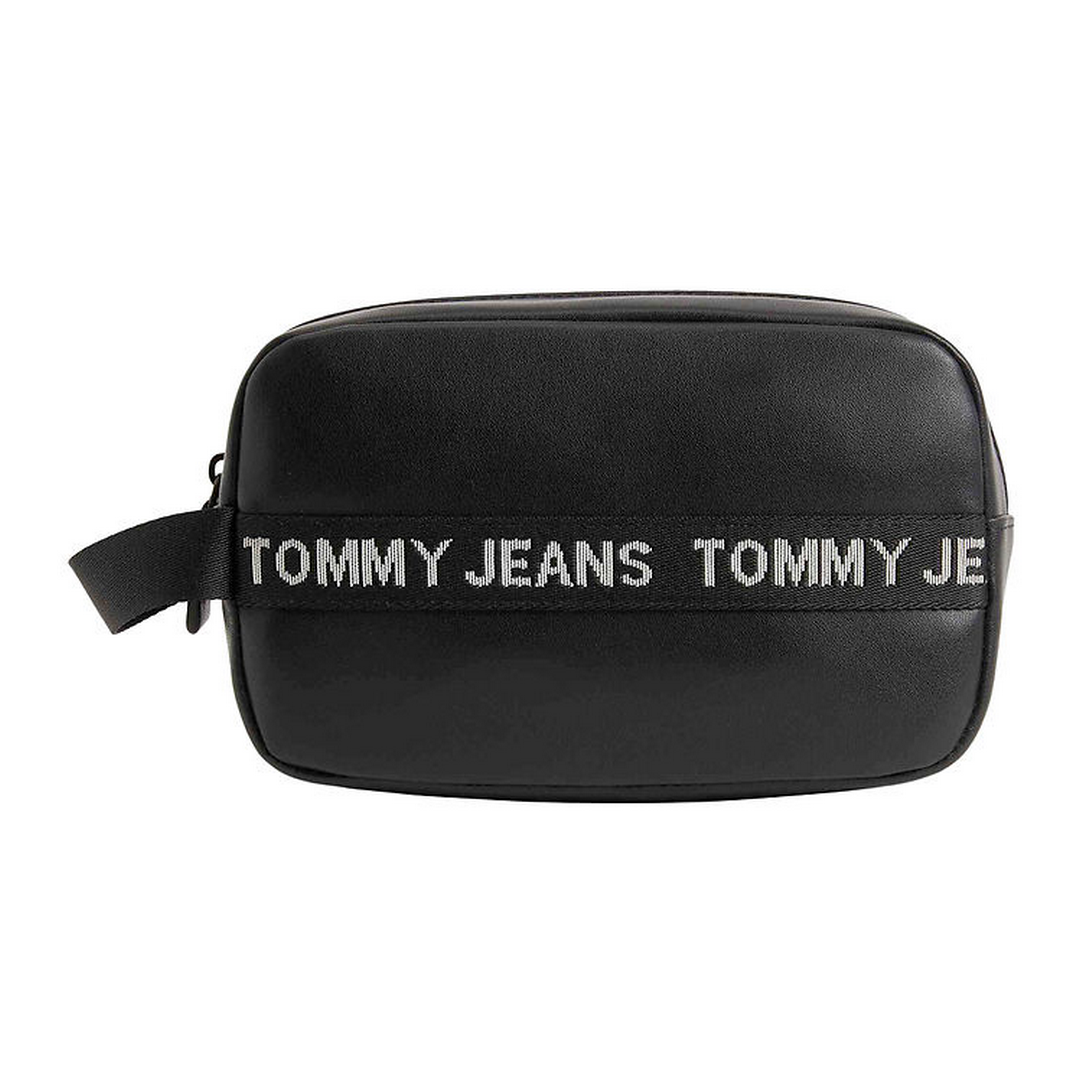 Jm Essential Leather Washbag BLACK / OS