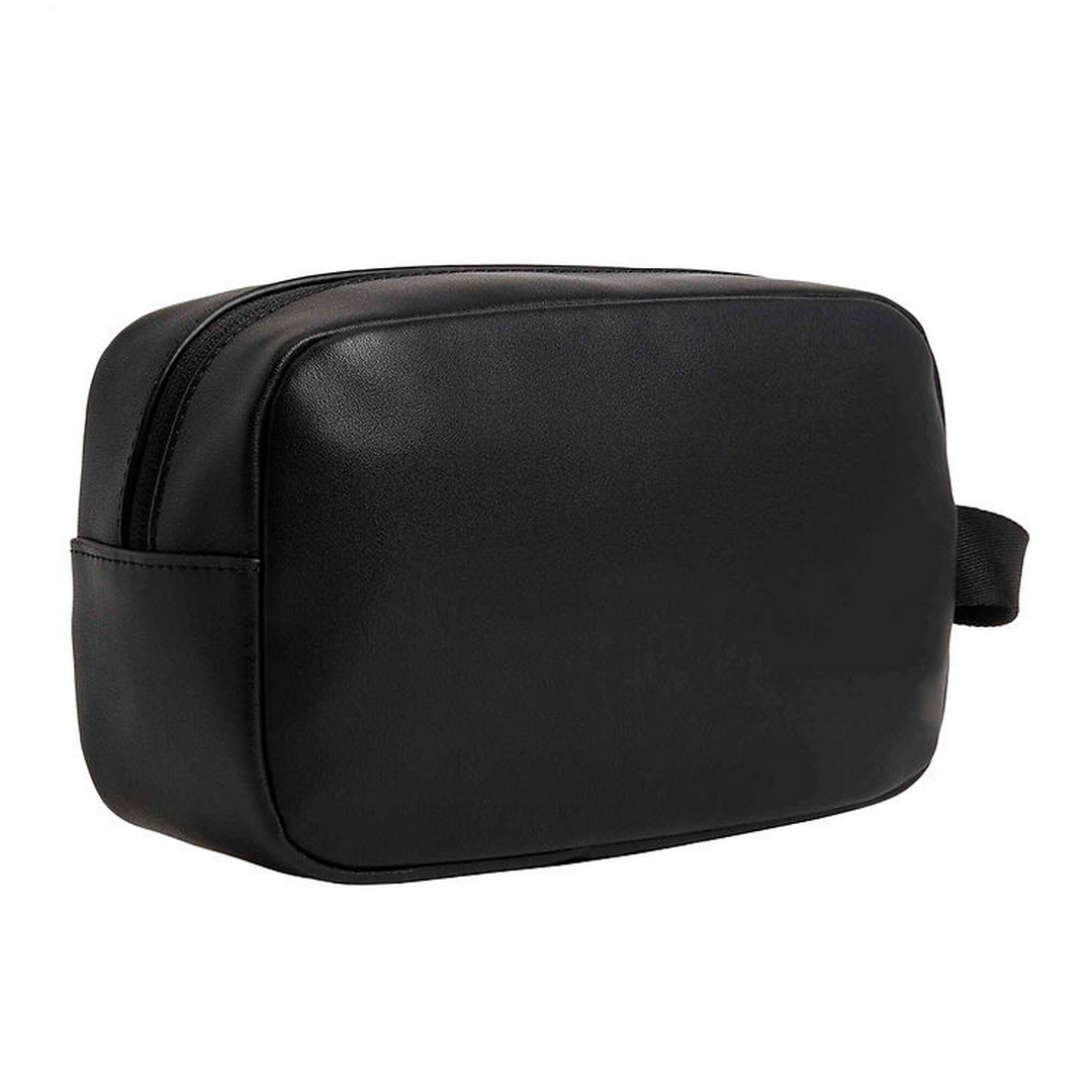 Jm Essential Leather Washbag BLACK / OS