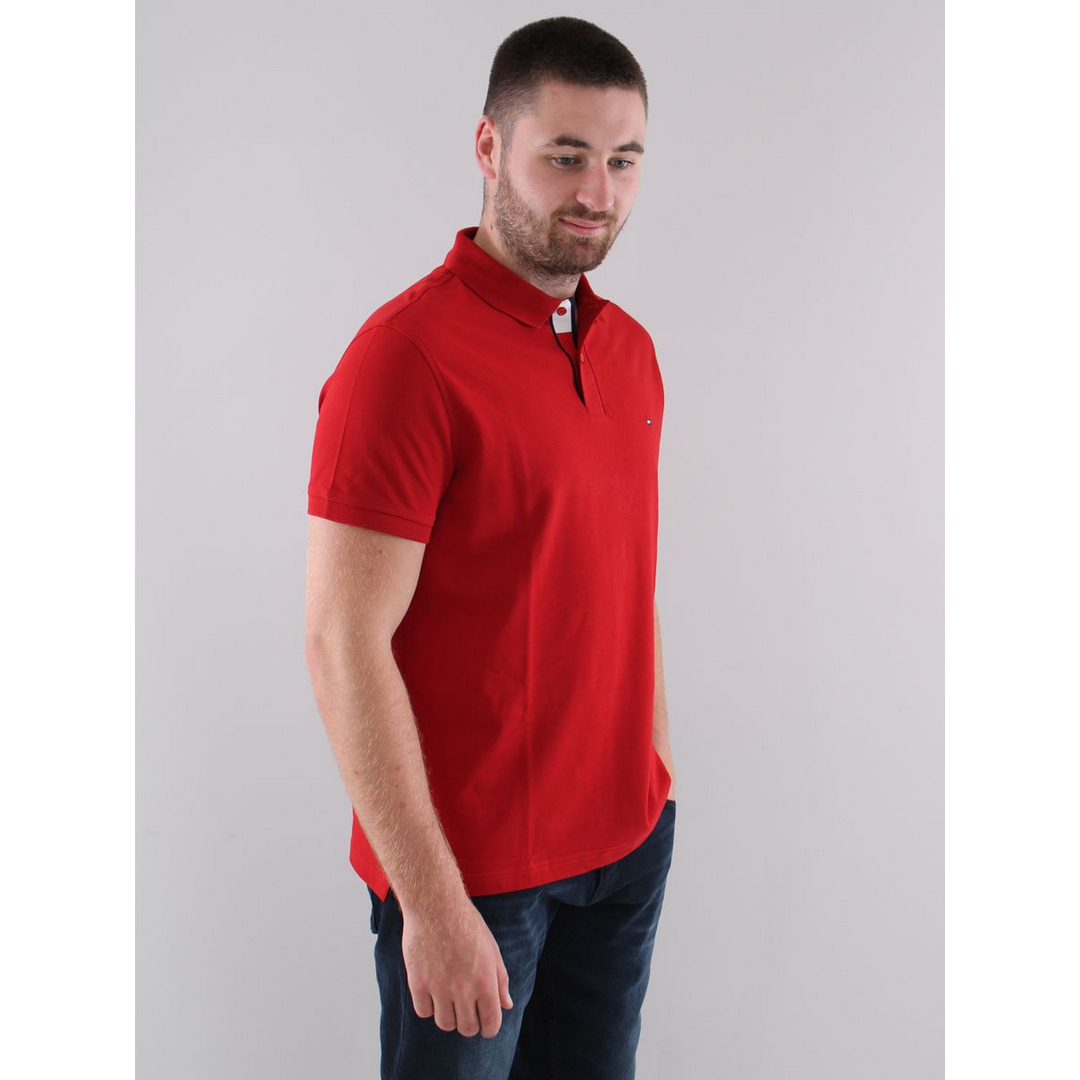 Lag Under Placket Reg Polo Arizona Red / L