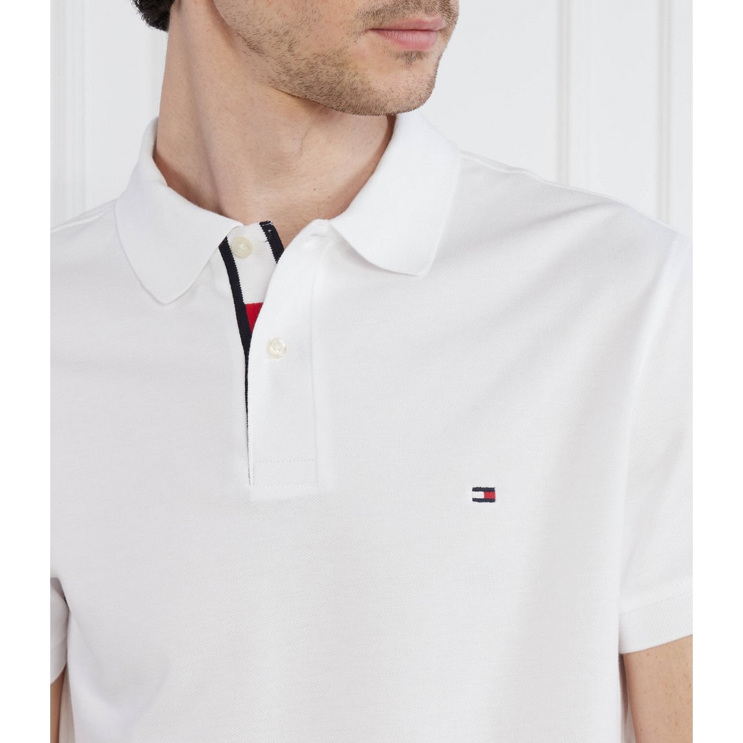 Lag Under Placket Reg Polo WHITE / L