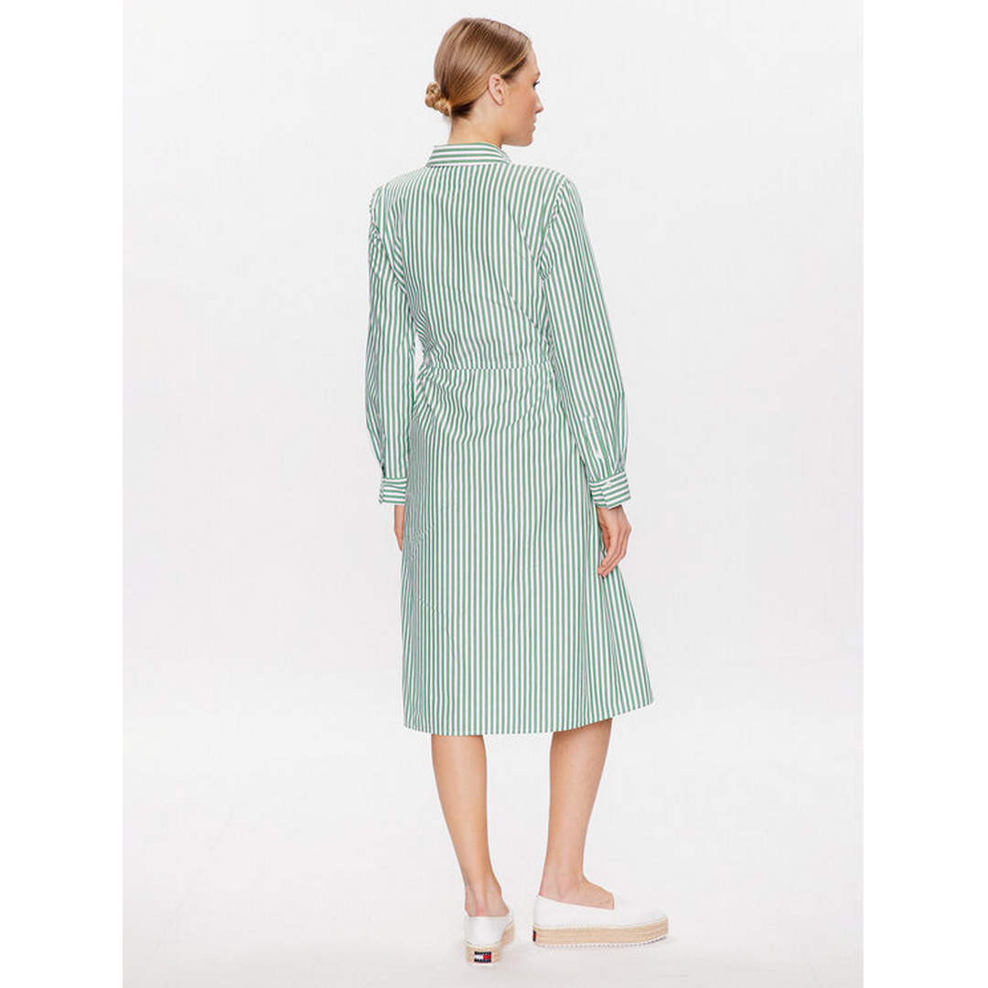 Rg Co Stripe Midi Shirt-Dress Nola Stp/ Spring Lime / 42