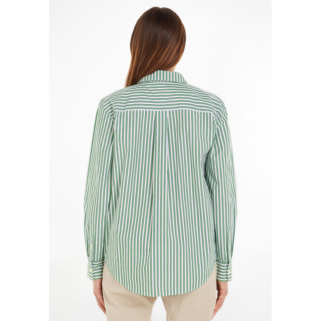 Rg Co Stripe Relaxed Shirt Ls Nola Stp/ Spring Lime / 42