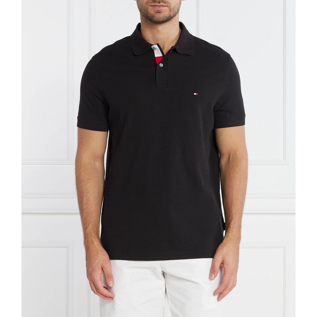 Lag Under Placket Reg Polo BLACK / L