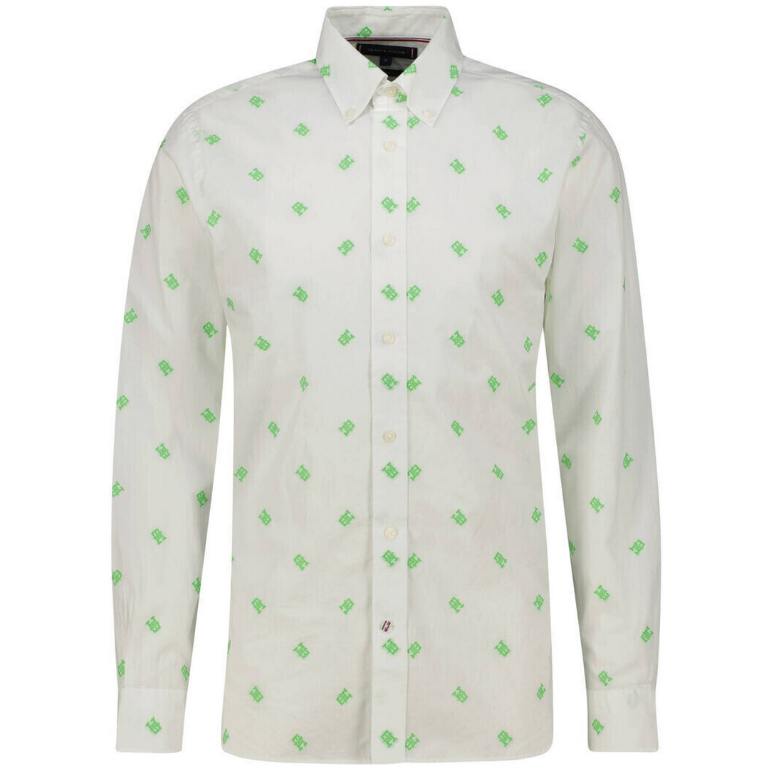 Spaced Out Monogram Rf Shirt Ecru / Spring Lime / S