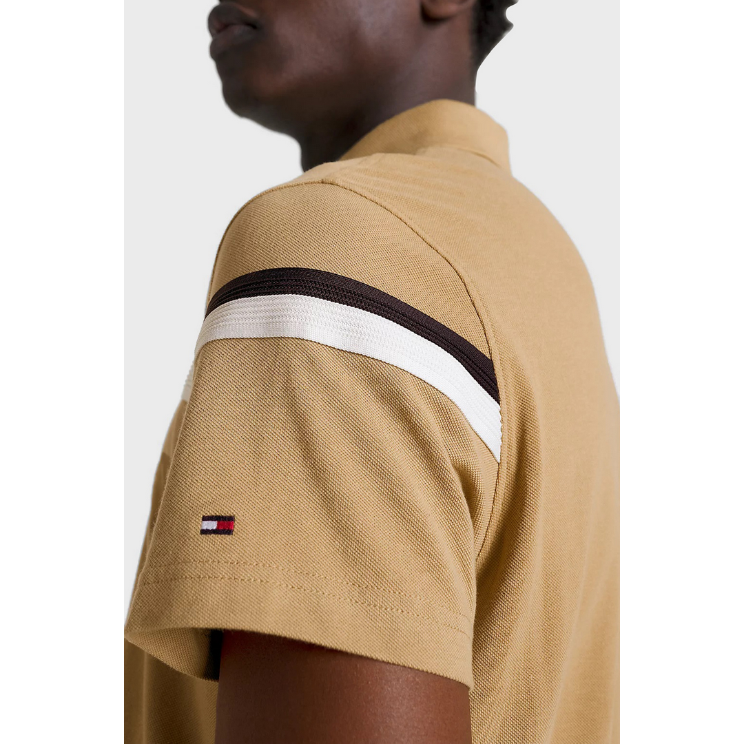 Lobal Stripe Monotype Reg Polo Classic Khaki / L