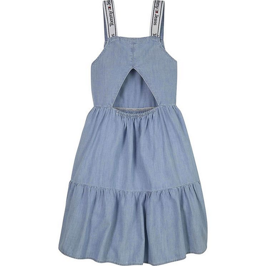 Yocell Strap Denim Dress Lightusedcloth / 10