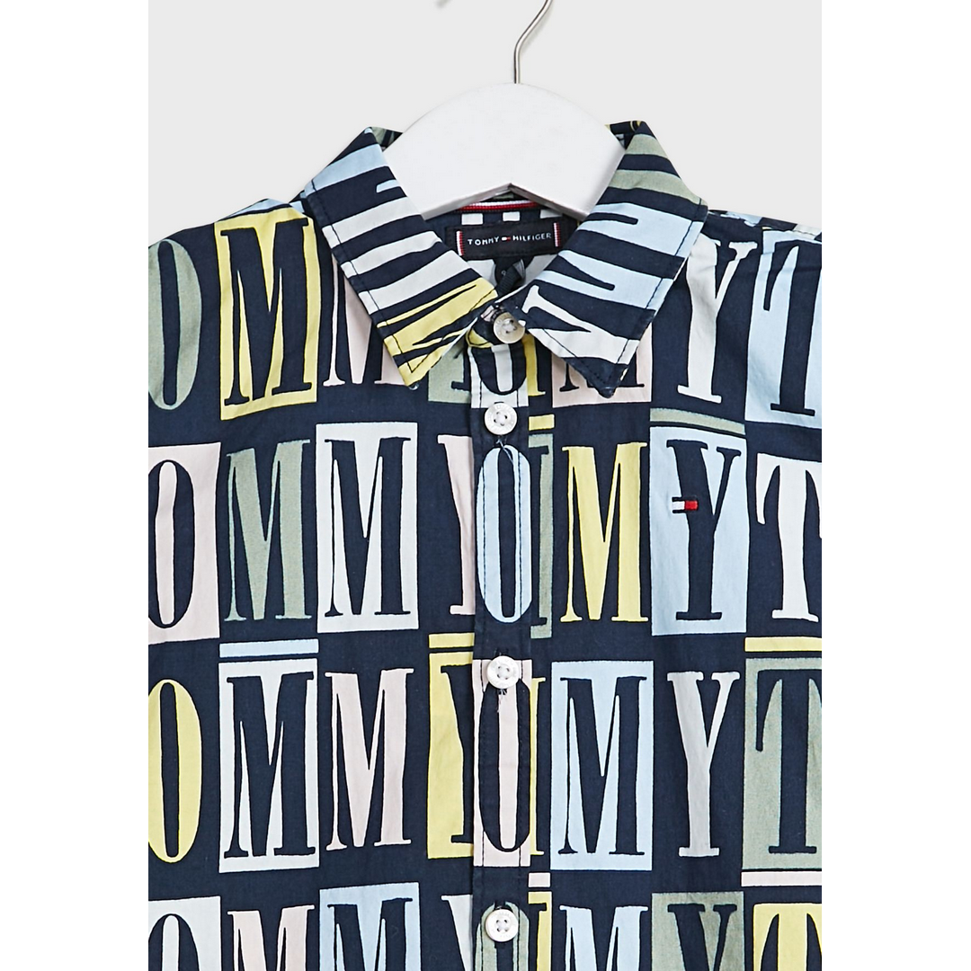 Ommy Aop Shirt S/S Desert Sky / 10