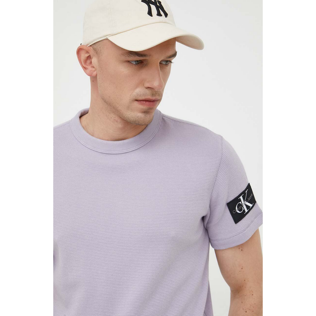 Adge Waffle Tee Lavender Aura / L