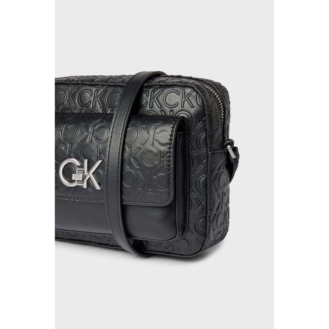 E-Lock Camera Bag W/Flap-Emb Mn CK BLACK / OS