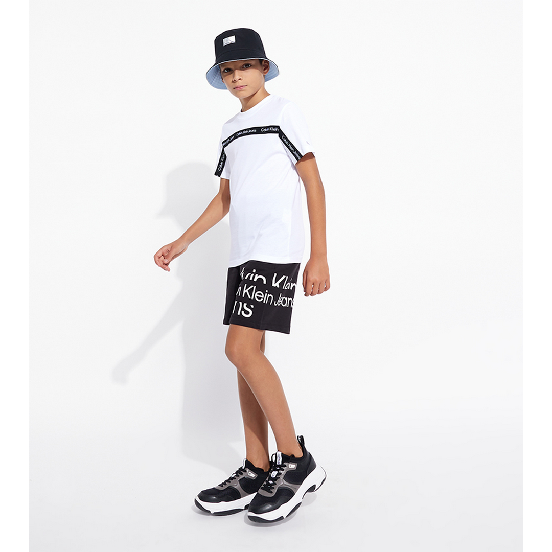 Lown-Up Logo Jogger Shorts CK BLACK / 8