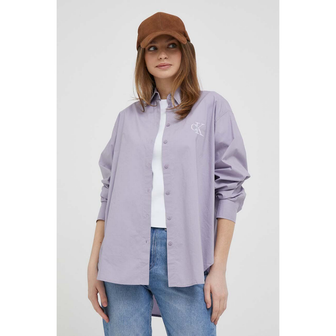 Monologo Relaxed Shirt Lavender Aura / L