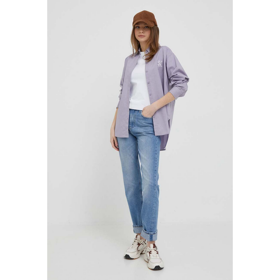 Monologo Relaxed Shirt Lavender Aura / L