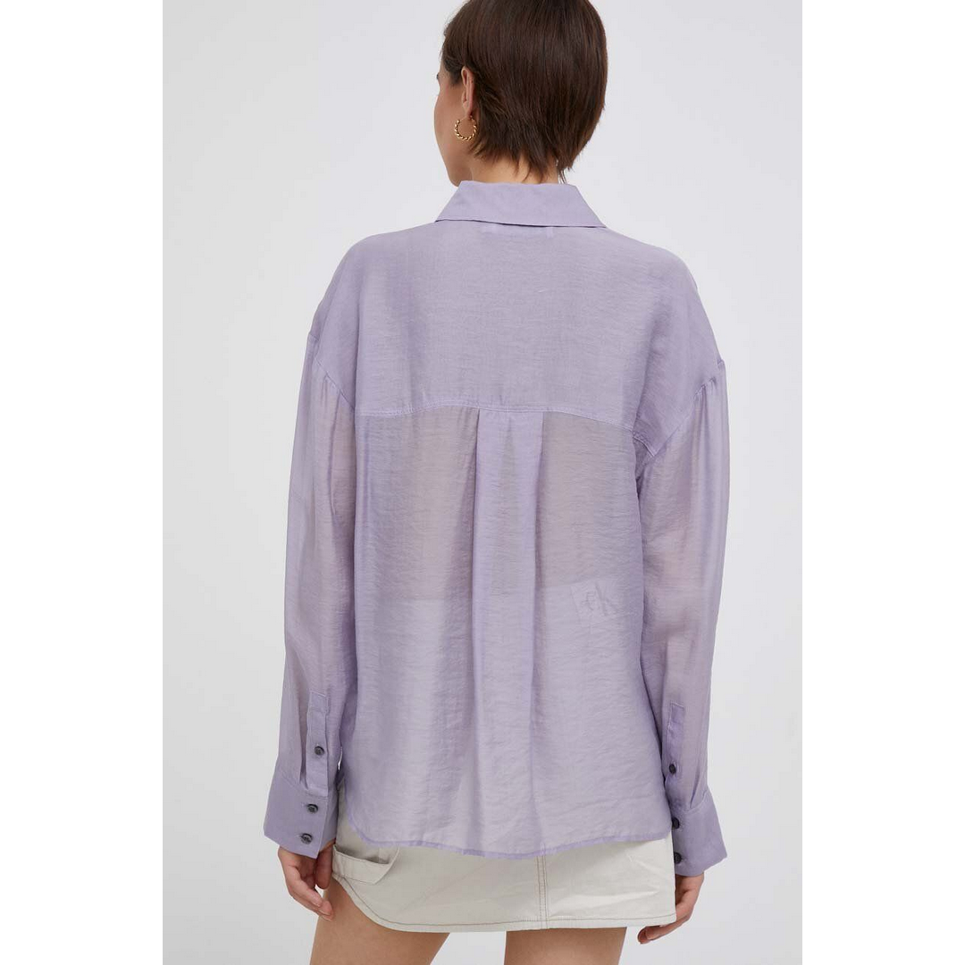 Heer Long Sleeve Shirt Lavender Aura / L