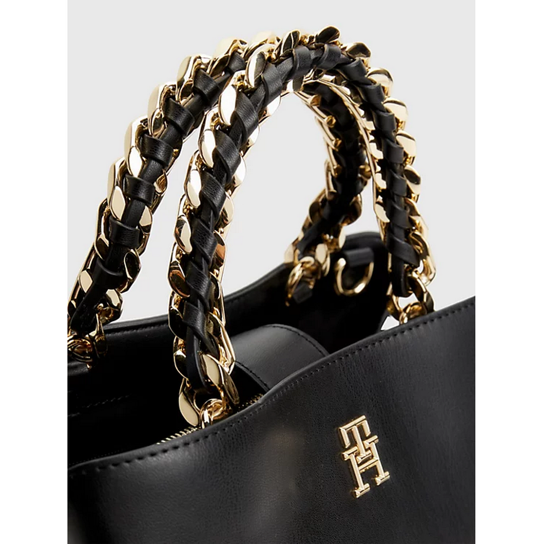 H Feminine Medium Satchel BLACK / OS