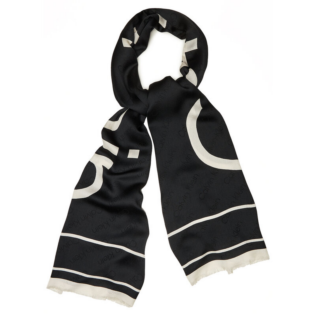 Ogo Jq Scarf O/Print 70X180 CK BLACK / OS