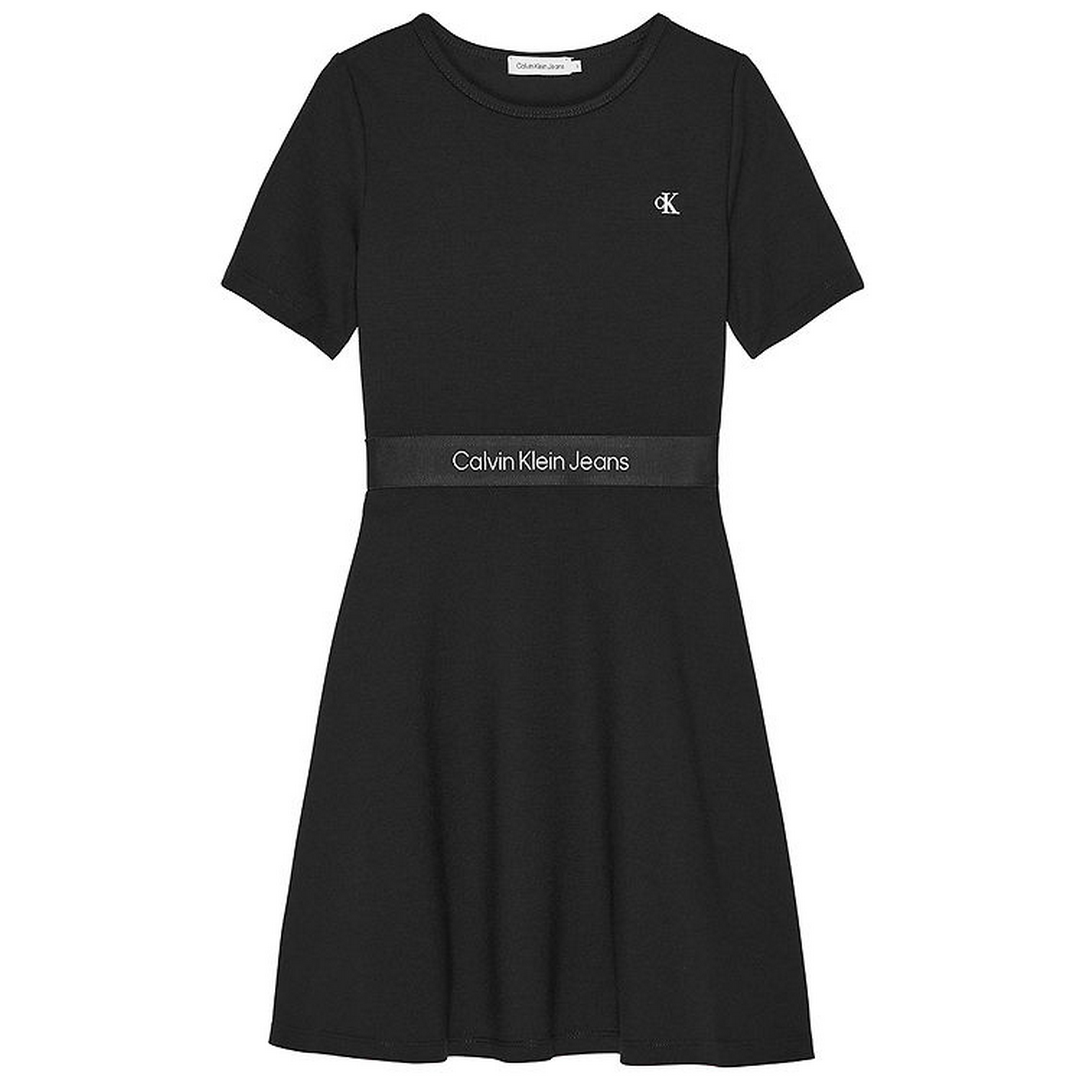 Unto Tape Ss Dress CK BLACK / 10