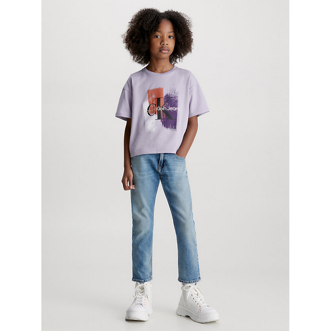 Rush Stroke Monogram T-Shirt Lavender Aura / 10