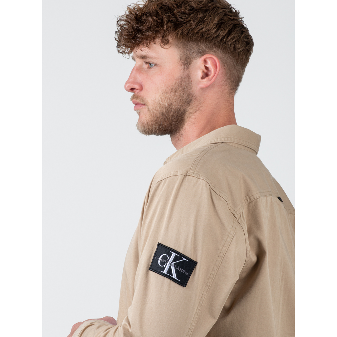 Onologo Badge Relaxed Shirt Travertine / L