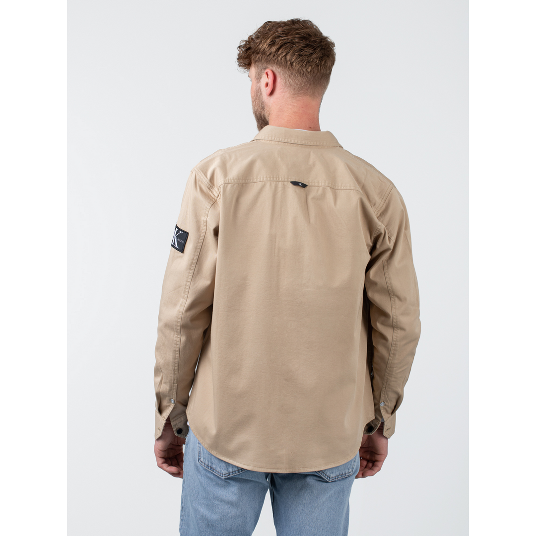 Onologo Badge Relaxed Shirt Travertine / L