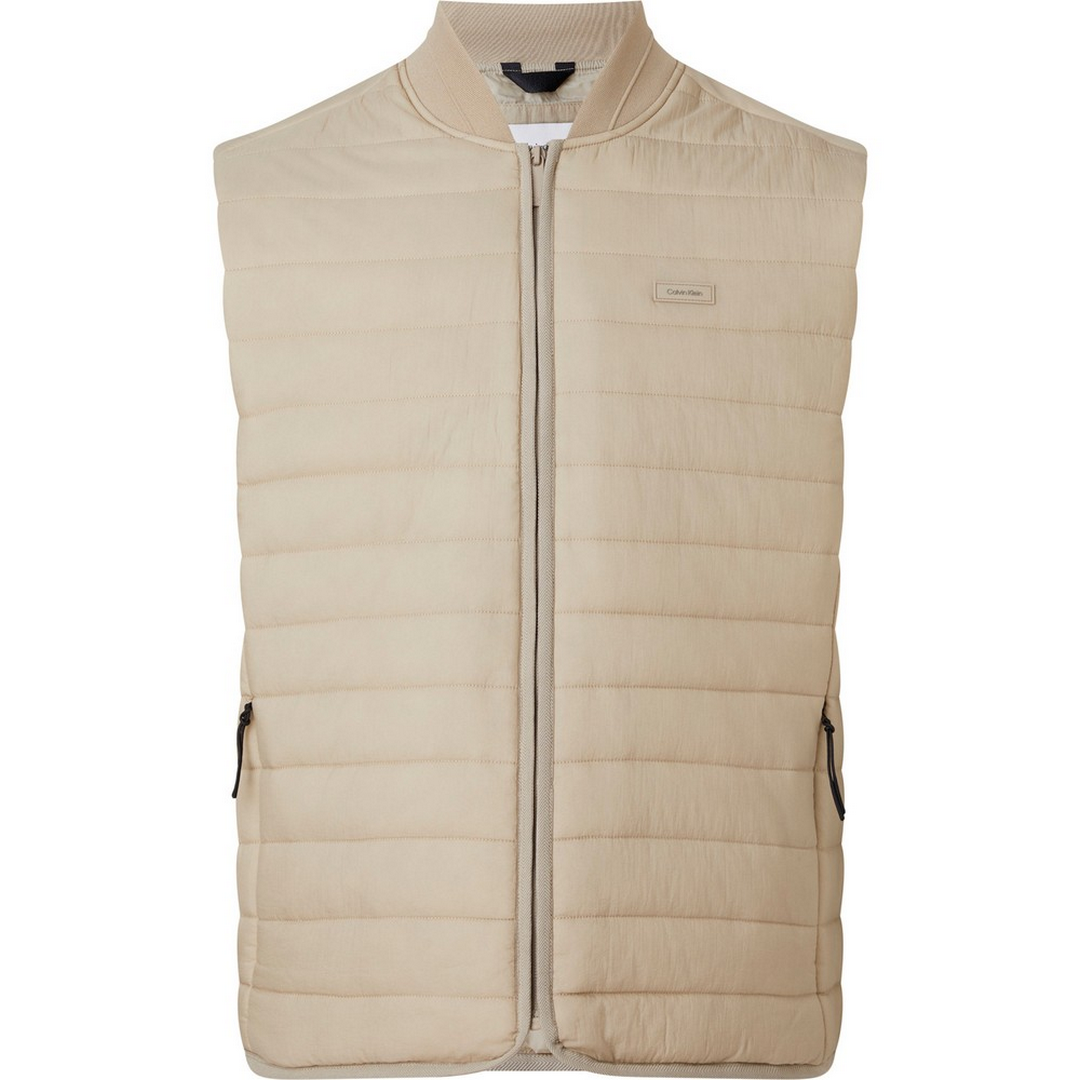 Quilted Crinkle Vest Fresh Clay / L