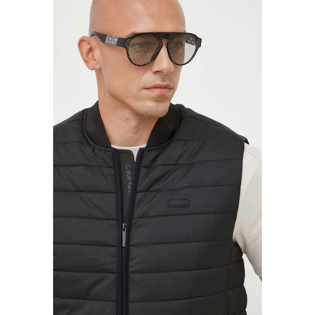 Quilted Crinkle Vest CK BLACK / L