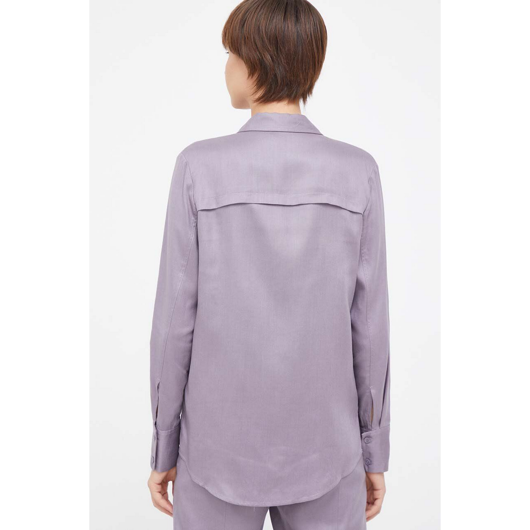 Tencel Pocket Shirt Purple Calla / 36