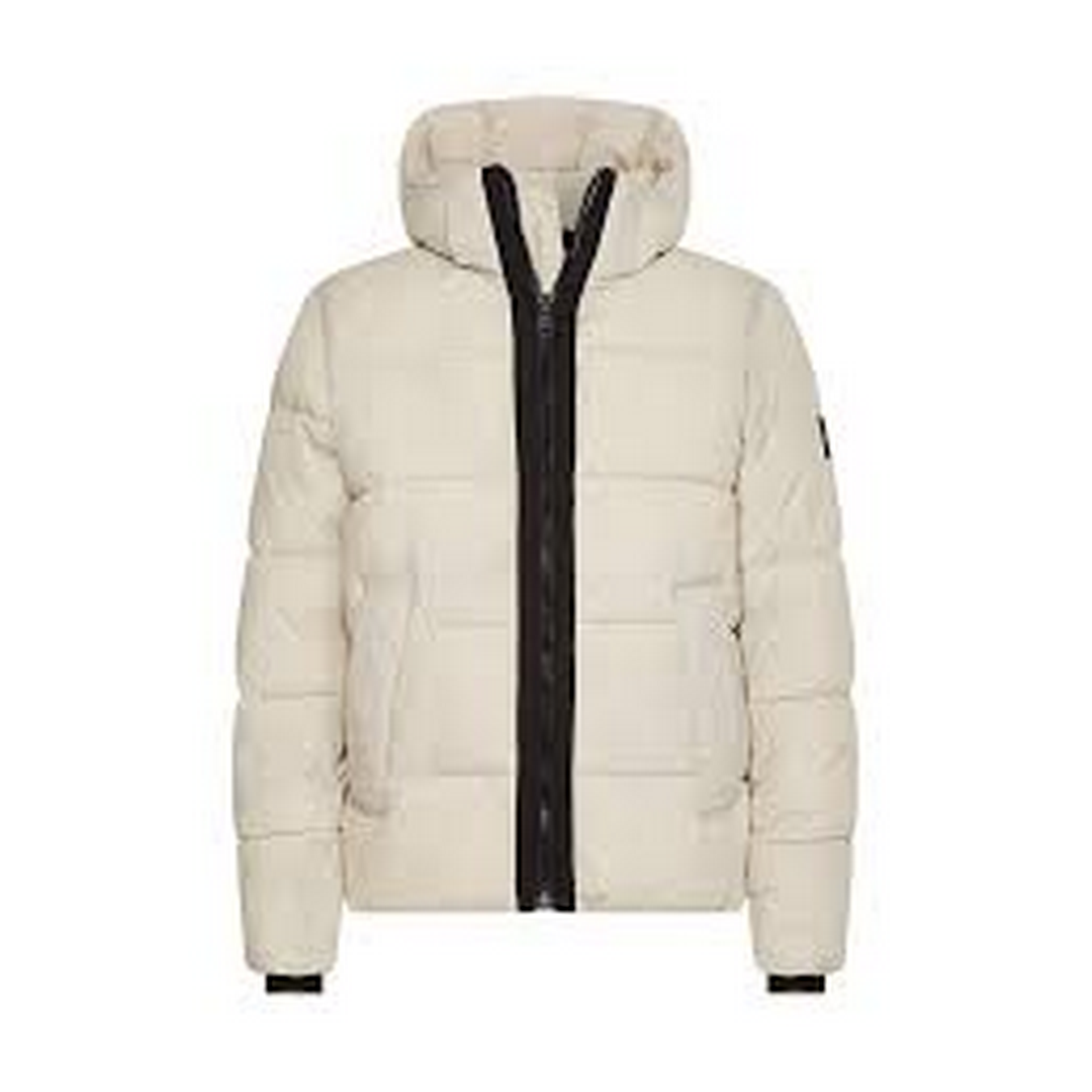 Crinkle Nylon Puffer Jacket Stony Beige / L