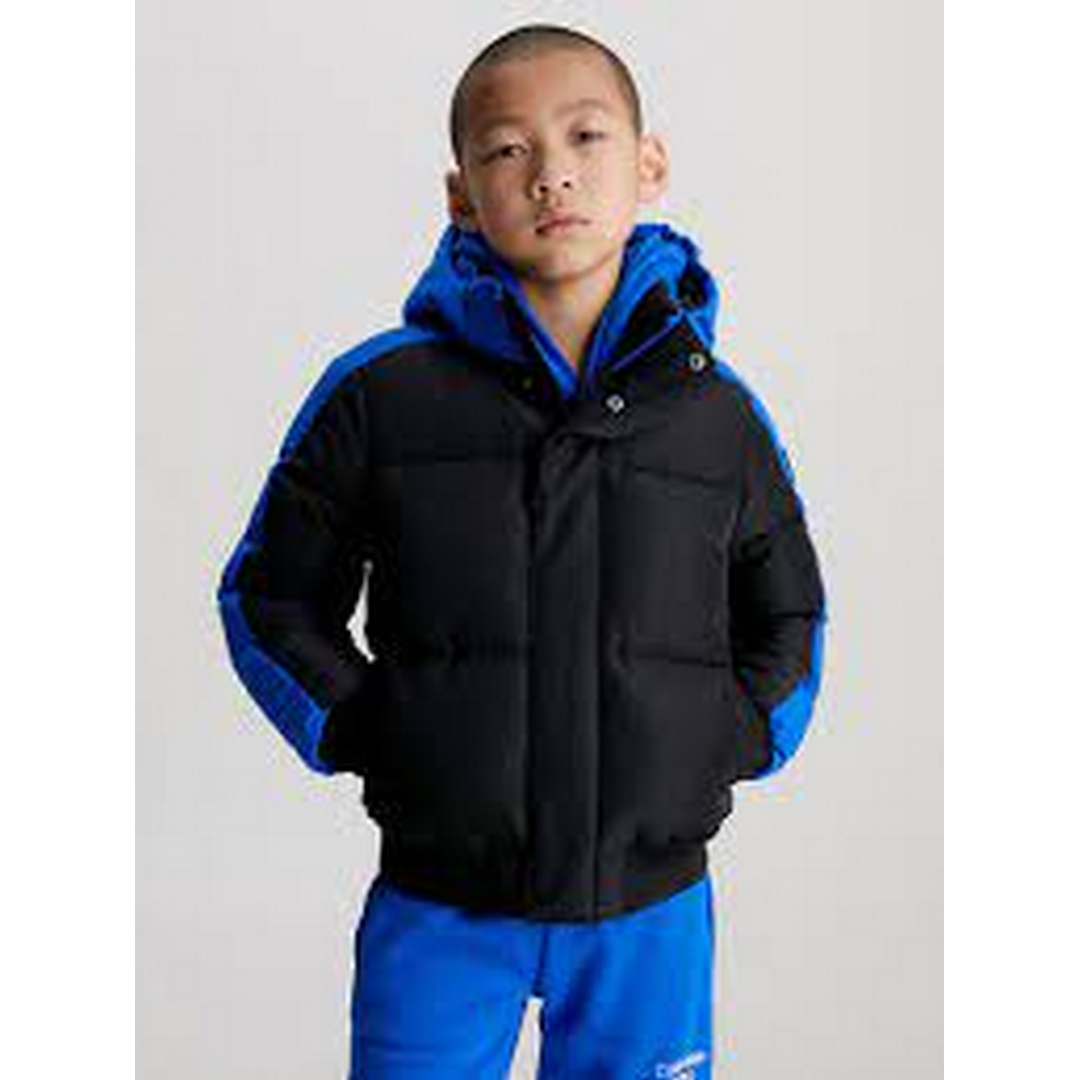 Color Block Puffer Jacket KETTLE BLUE / 10