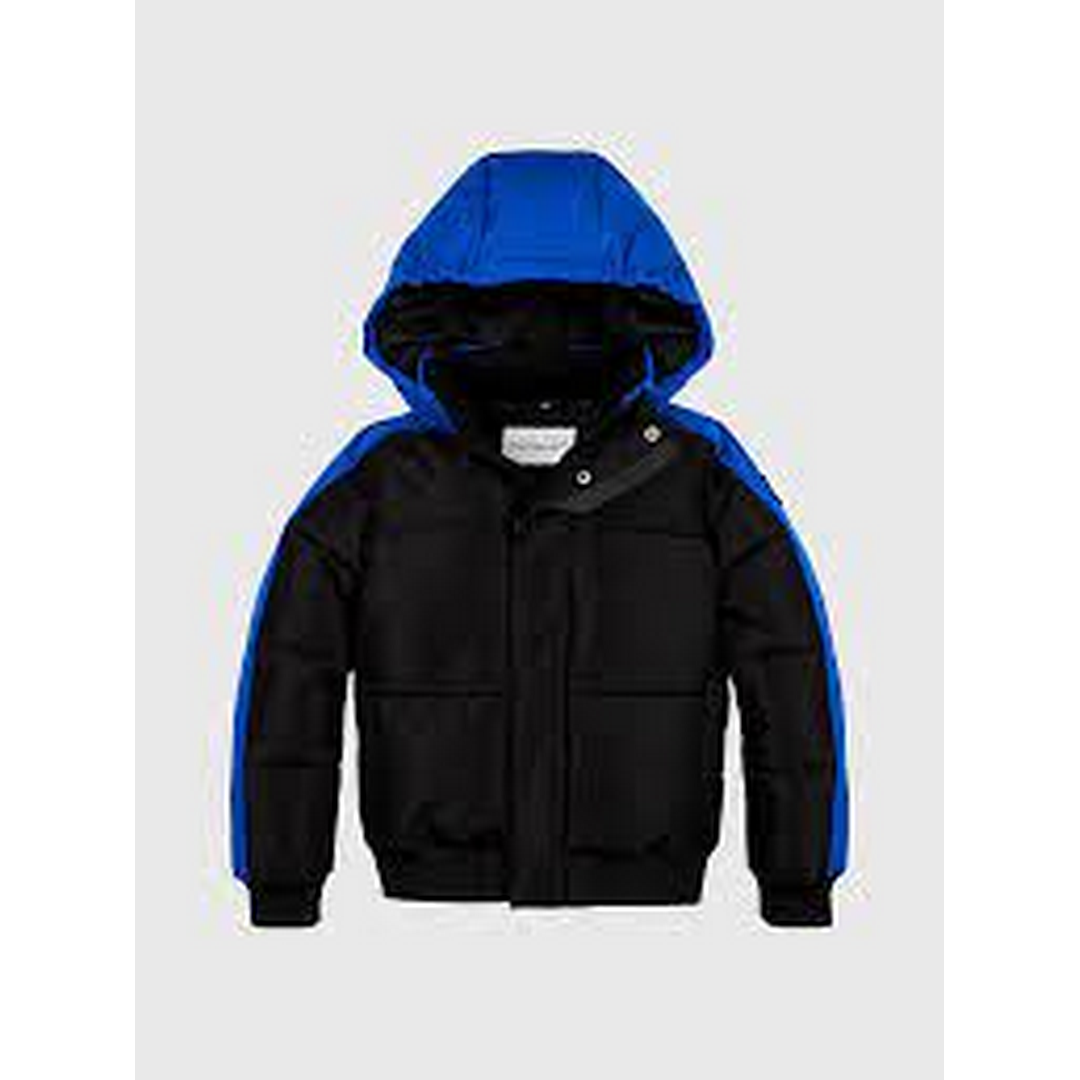 Color Block Puffer Jacket KETTLE BLUE / 10