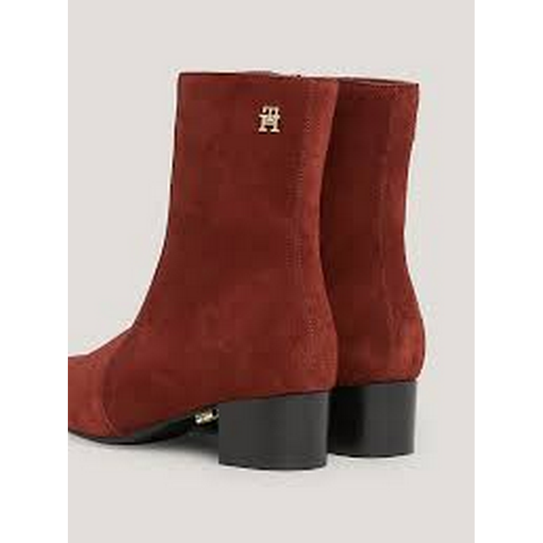 Th Feminine City Suede Bootie Redwood Brown / 41