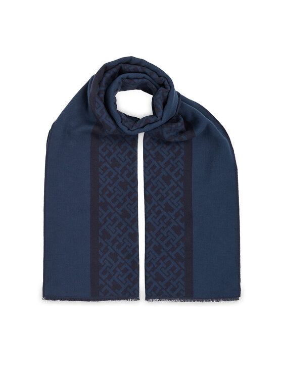 Monogram Brushed Scarf Space Blue / OS