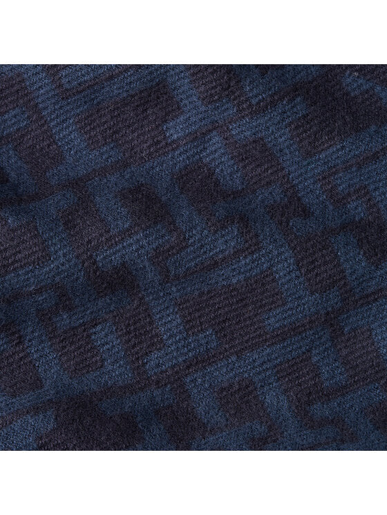 Monogram Brushed Scarf Space Blue / OS