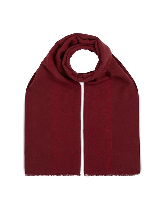 Monogram Brushed Scarf Rouge / OS