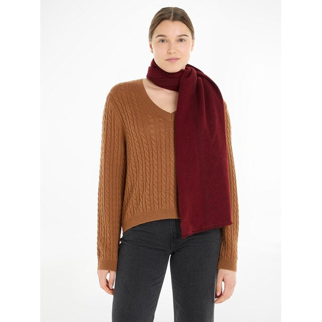 Monogram Brushed Scarf Rouge / OS