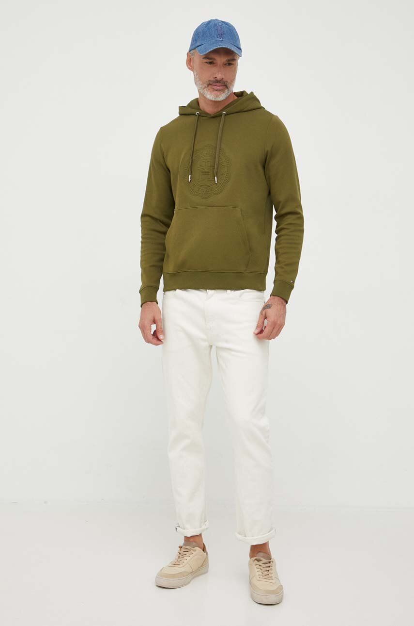 Lux Stamp Embossed Hoody Putting Green / L