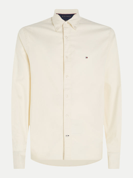 Flex Brushed Twill Rf Shirt Ecru / L