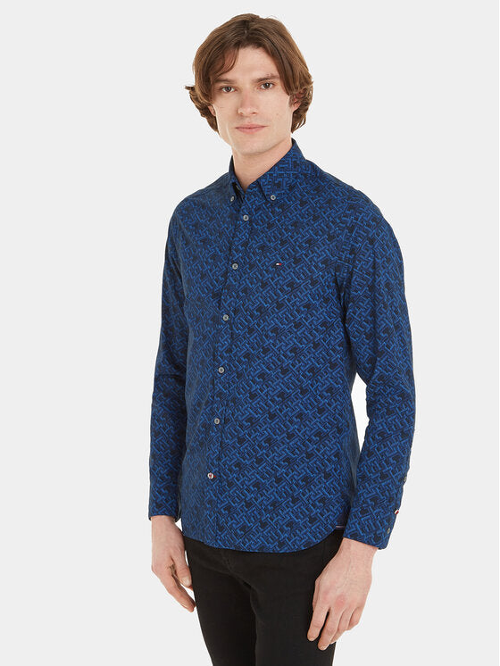 Monogram Print Sf Shirt Desert Sky / Multi / L