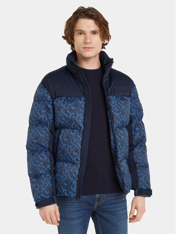 New York Monogram Prt Puffer Jkt Monogram Allover Navy / L