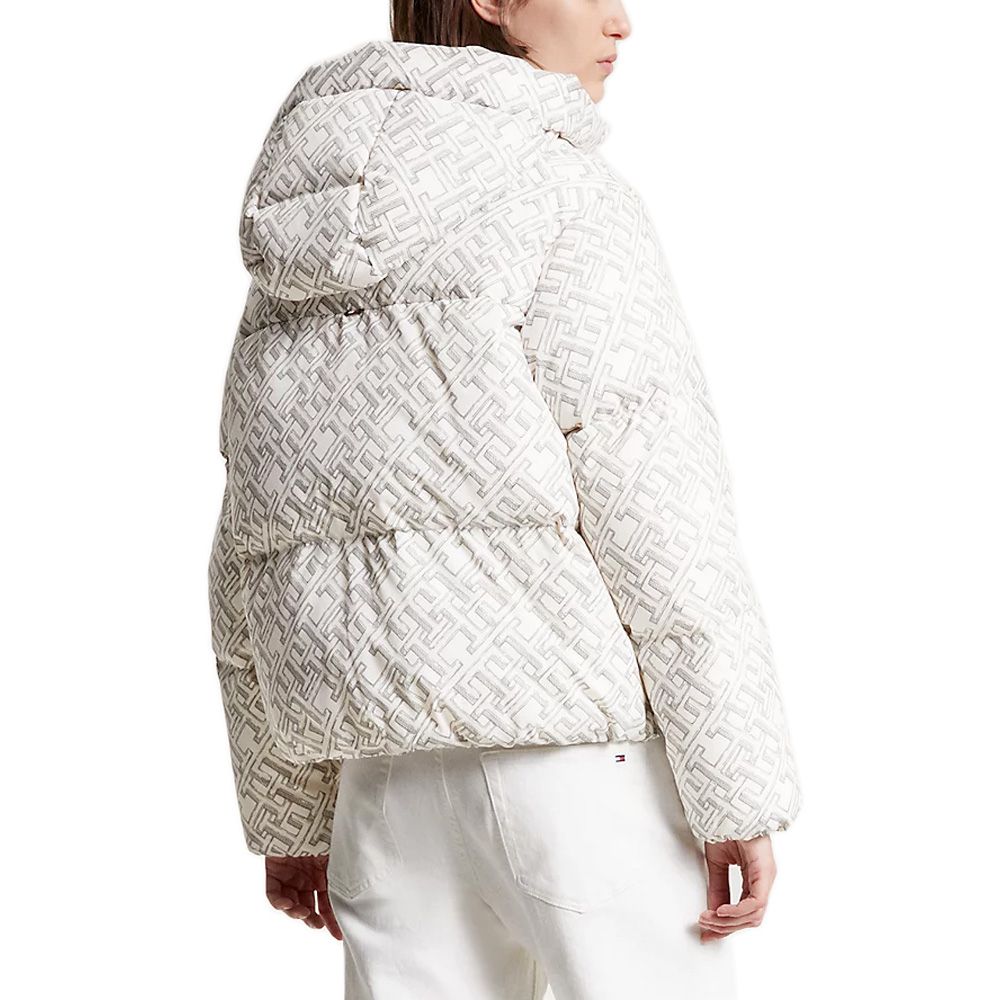 Amd New York Puffer Jacket Monogram Allover White / L