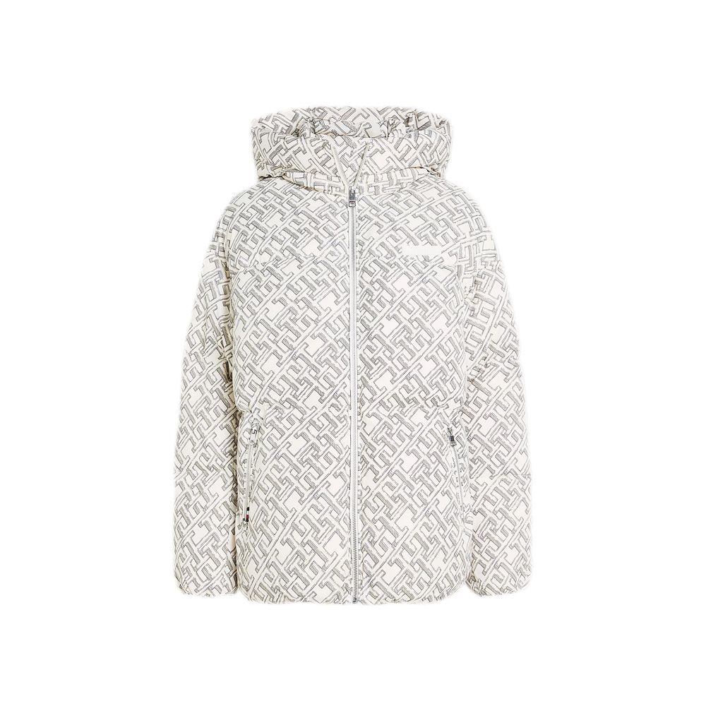 Amd New York Puffer Jacket Monogram Allover White / L