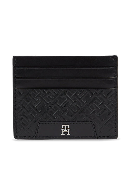 Th Monogram Leather Cc Holder Black / OS