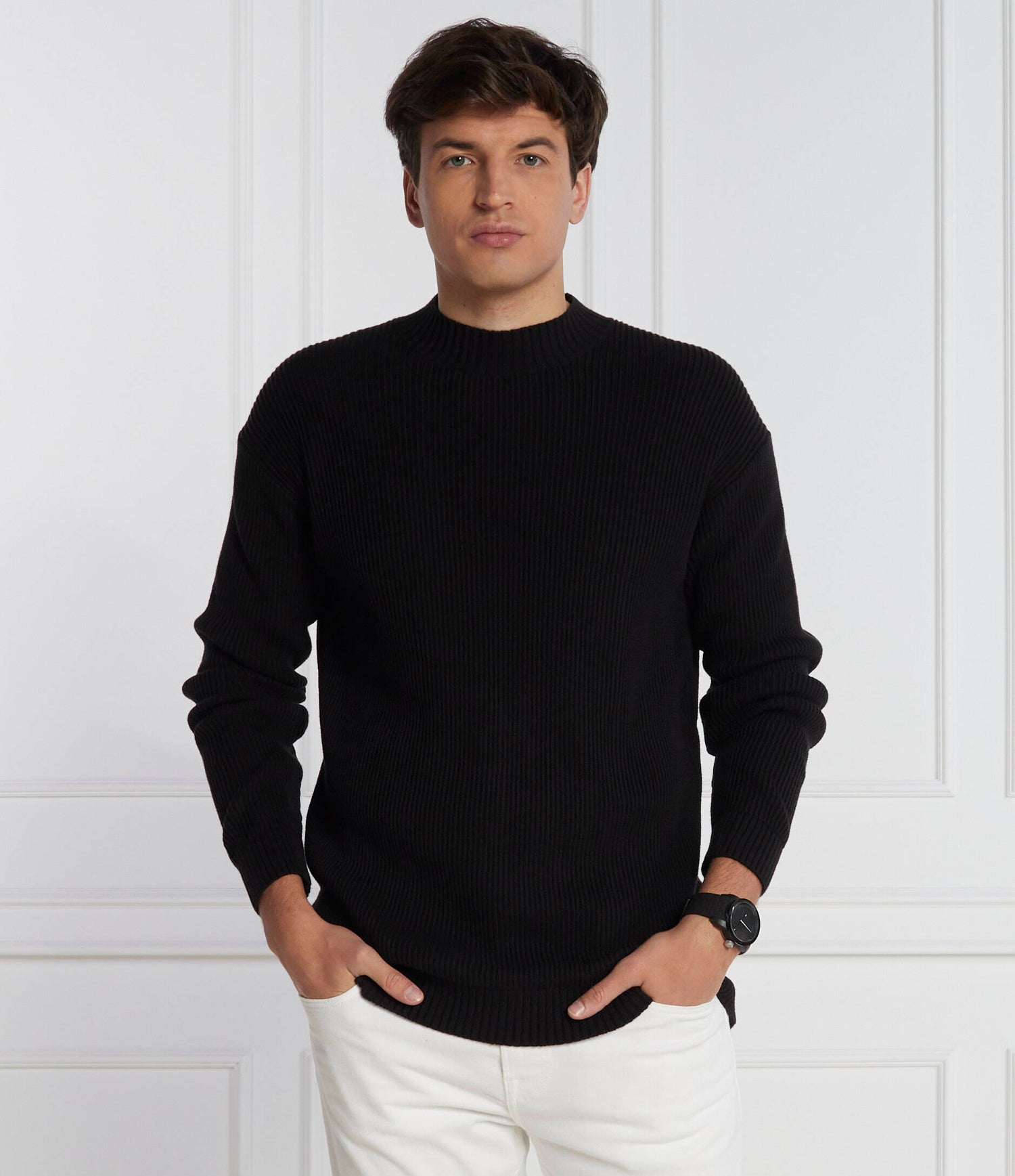 Blown Up Ck Mock Sweater Ck Black / L