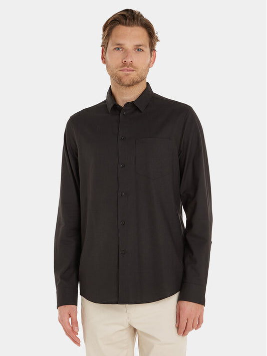 Oxford Stretch Regular Fit Shirt Ck Black / L