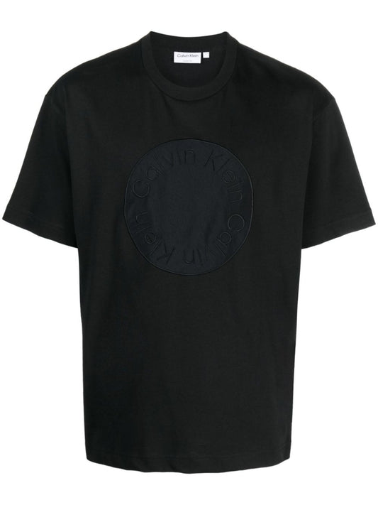 Embroidered Emblem T-Shirt Ck Black / L